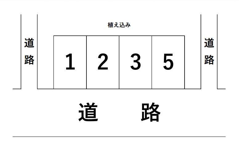 北小金駐車場の駐車配置図