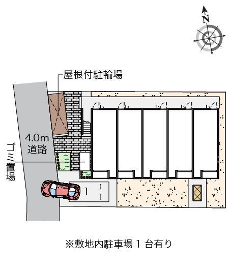 クレイノ太秦天神川(57798)の駐車配置図