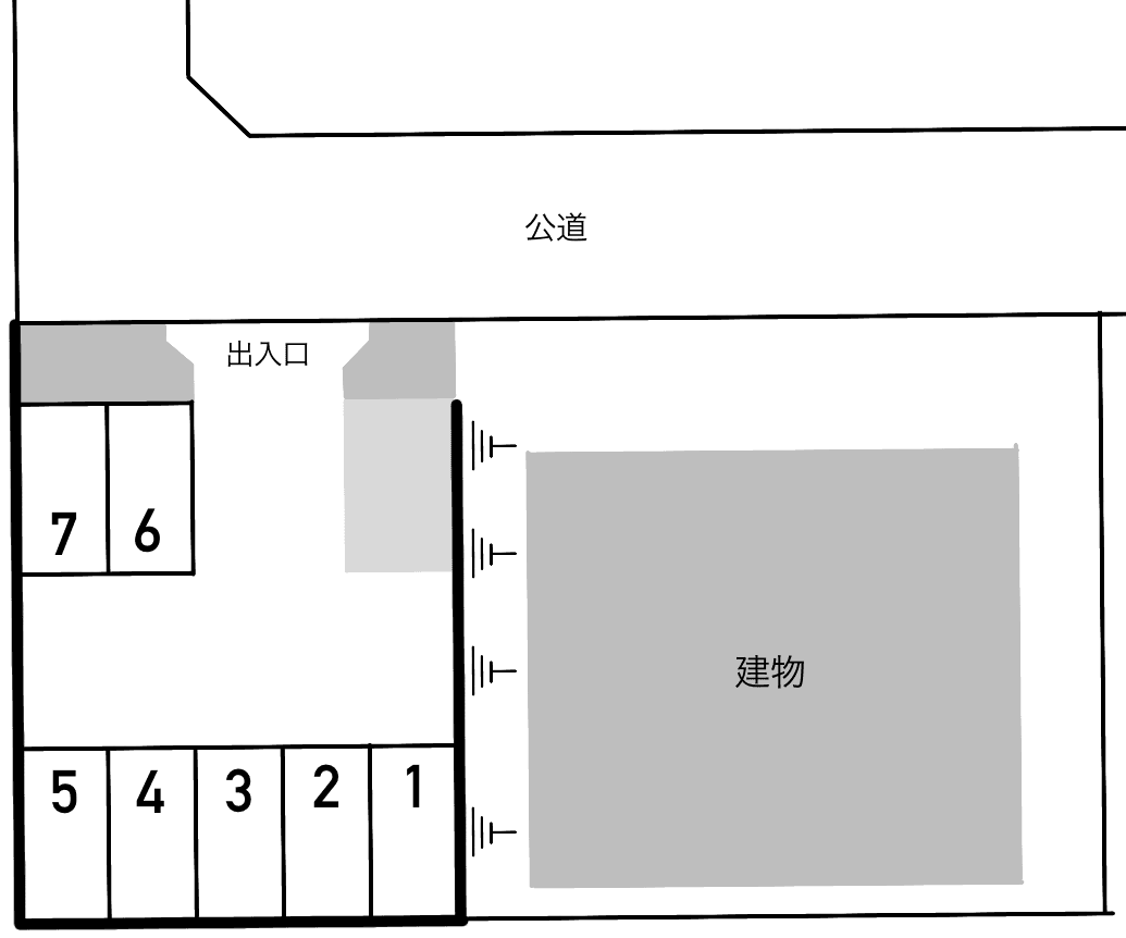 エスポワールの駐車配置図