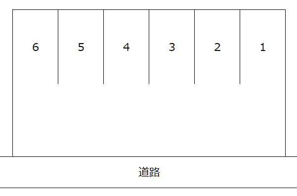 宜保久子パーキングの駐車配置図