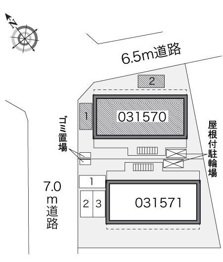 ＤｒｅａｍＳｅｅｄⅠ(31570)の駐車配置図