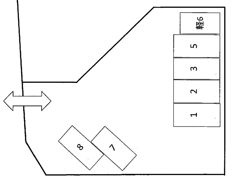 ＮＯ．６１ーＡの駐車配置図
