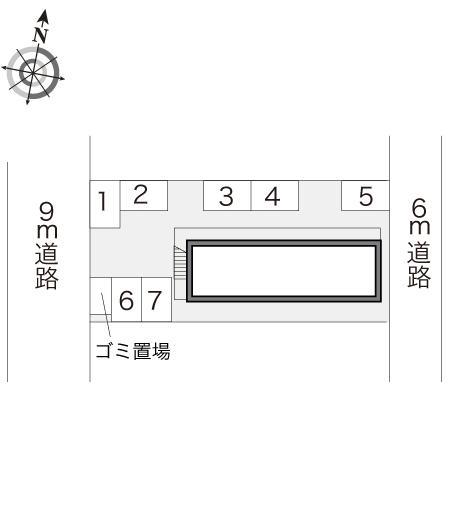 プレジデント倉石(13106)の駐車配置図