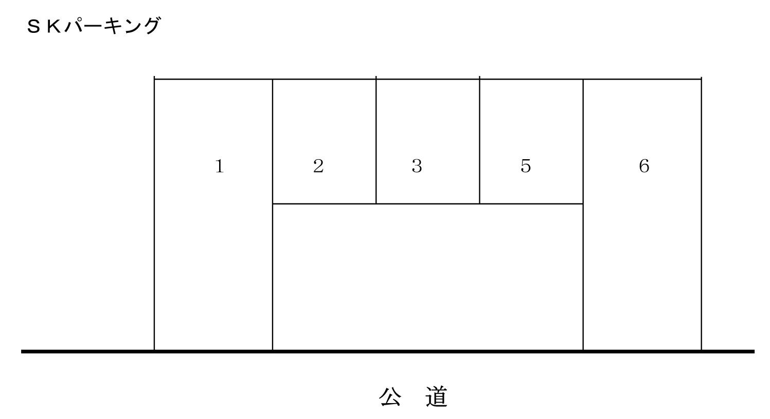 SKパーキングの駐車配置図
