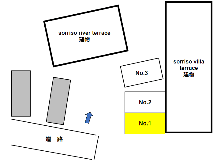 sorriso villa terrace駐車場の駐車配置図