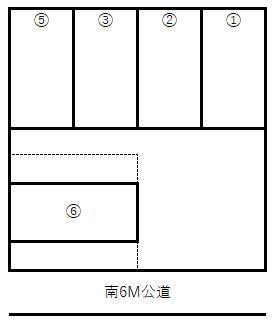 澤野第3駐車場の駐車配置図