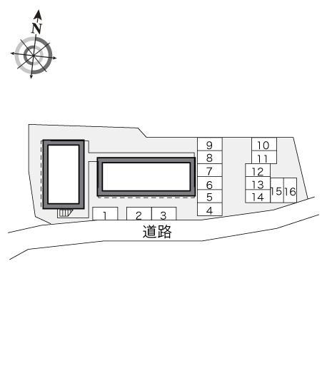 ジュネス０４(20195)の駐車配置図