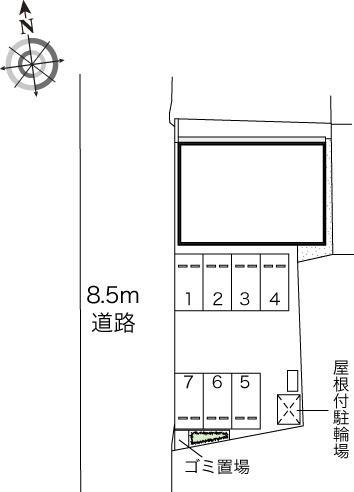 緑ヶ丘(45430)の駐車配置図