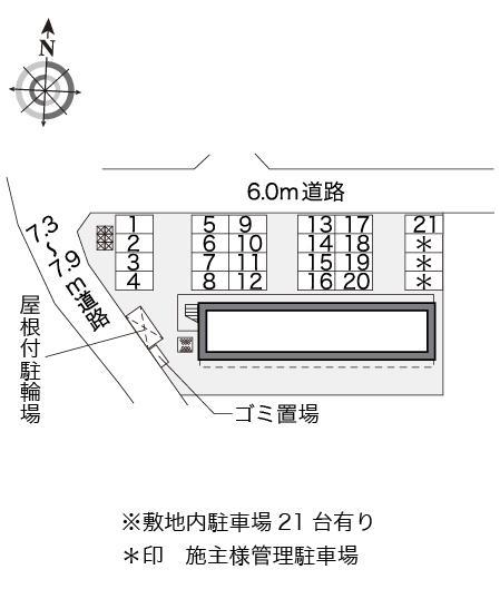 サンフラウア(16087)の駐車配置図