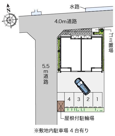 クレイノプレジオＡ(55896)の駐車配置図