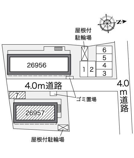 サンモール　Ⅱ(26957)の駐車配置図
