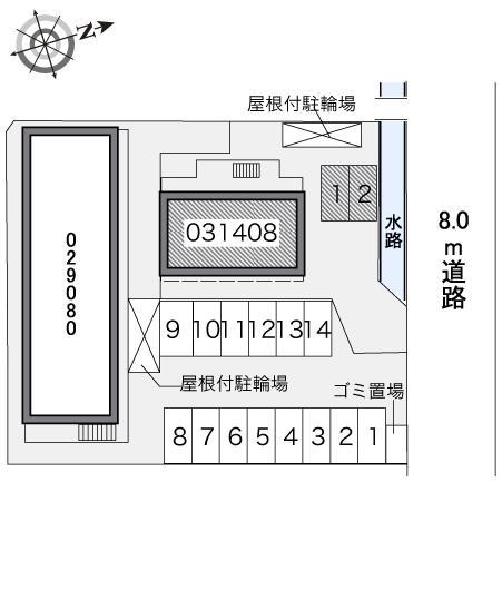 アゼリアⅡ(31408)の駐車配置図
