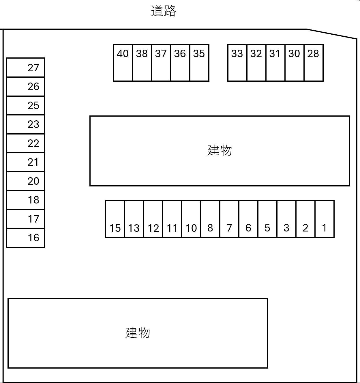 フォーリア　Ａの駐車配置図