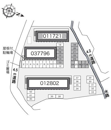 ＹＯＳＨＩＤＡ(11721)の駐車配置図
