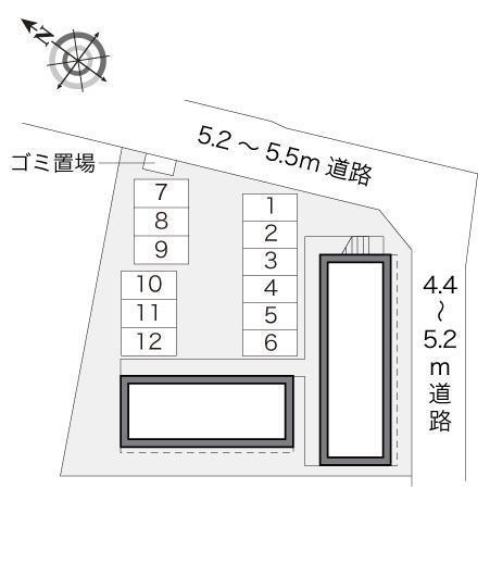 リヴァージュオカベ(16672)の駐車配置図