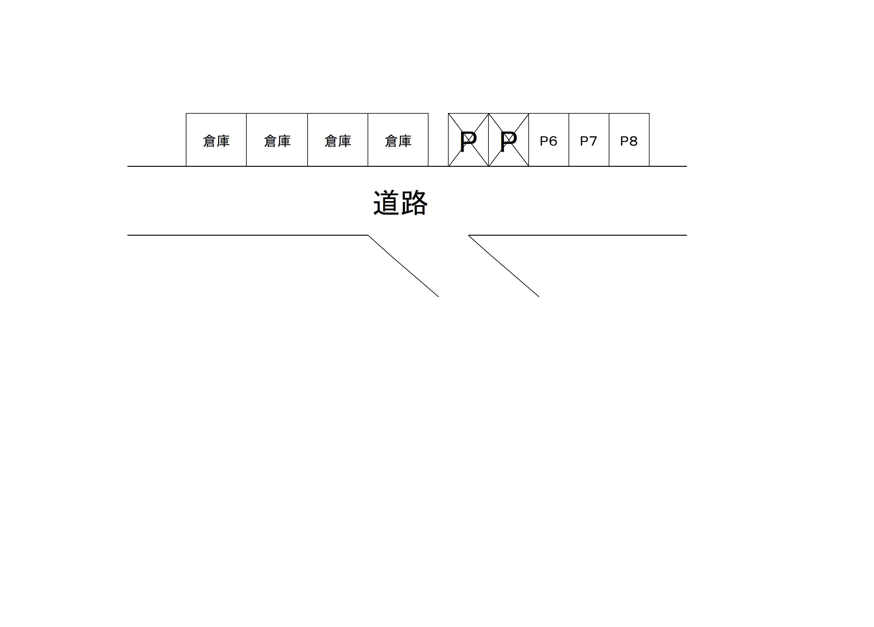 持田駐車場の駐車配置図