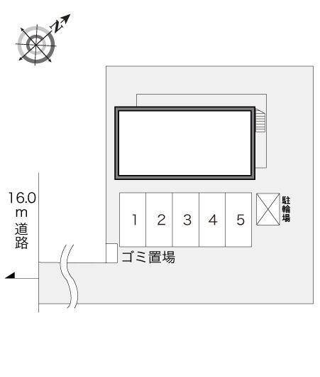 大麻新町(23314)の駐車配置図