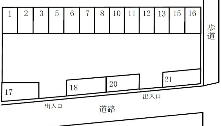 ＴＮパーキングの駐車配置図