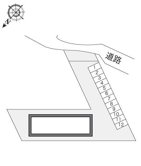 ハピネスＭ(18139)の駐車配置図