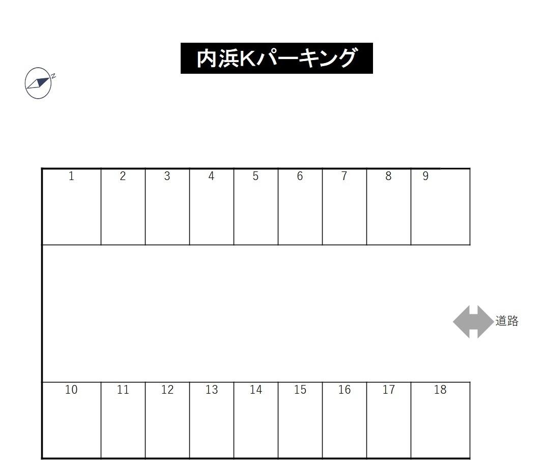 内浜Ｋパーキングの駐車配置図
