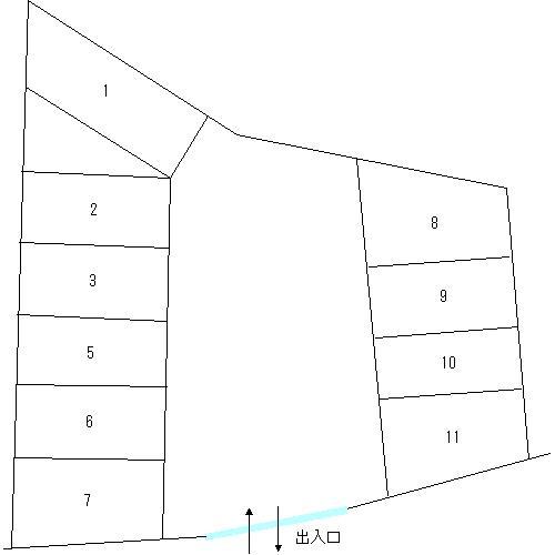 柳作駐車場 の駐車配置図