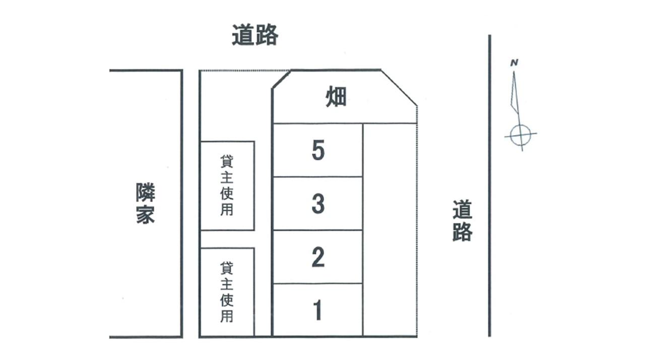 ひまわりパーキングの駐車配置図