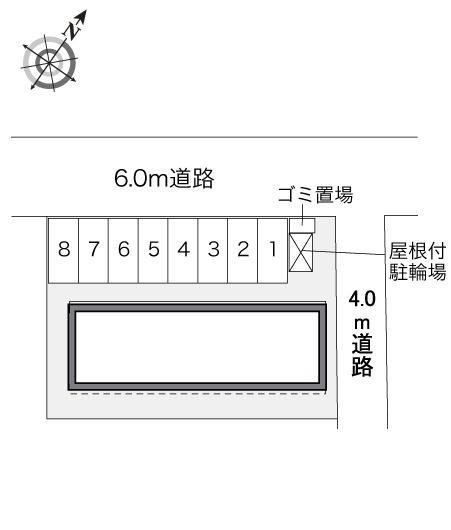 ラ　プランタン(33136)の駐車配置図