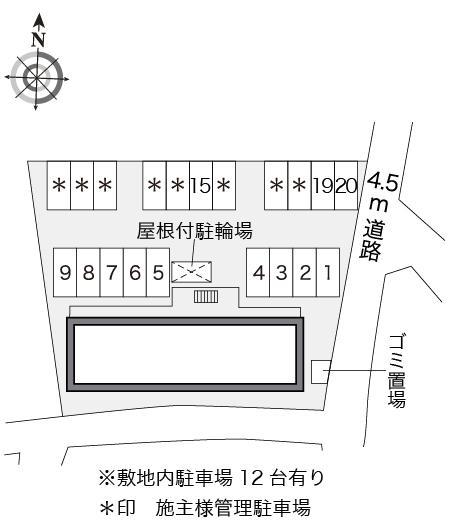 フォンティーヌ(21075)の駐車配置図