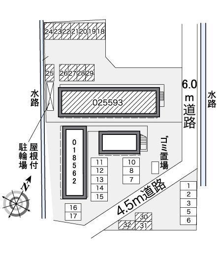 ソレーユⅡ(25593)の駐車配置図