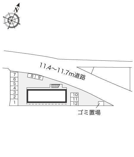 Ｎｅｗ　Ｓｏｕｔｈ(18101)の駐車配置図