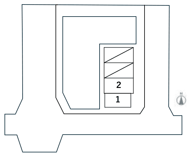 添地町駐車場の駐車配置図
