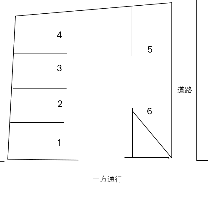 ０２・吉永駐車場の駐車配置図