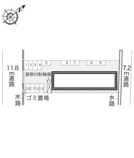 ヴィラ　クレール(14946)の駐車配置図