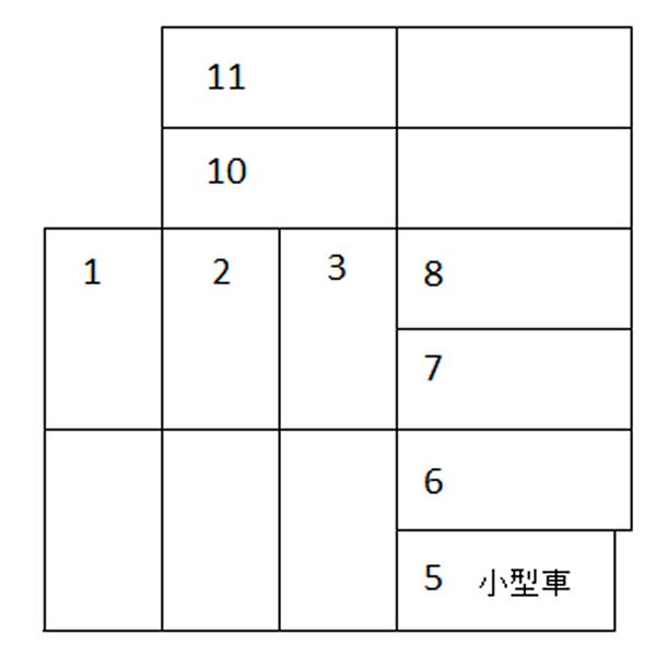 長土塀１丁目ＴＹパーキングの駐車配置図