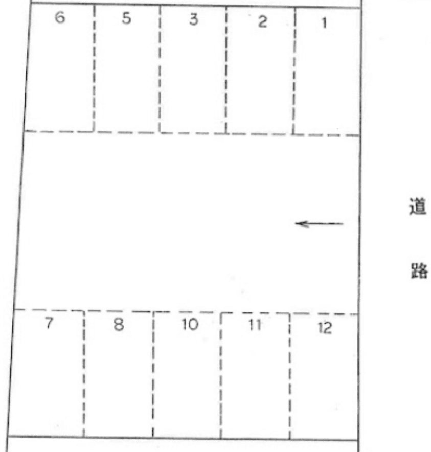 4.野沢ガレージの駐車配置図