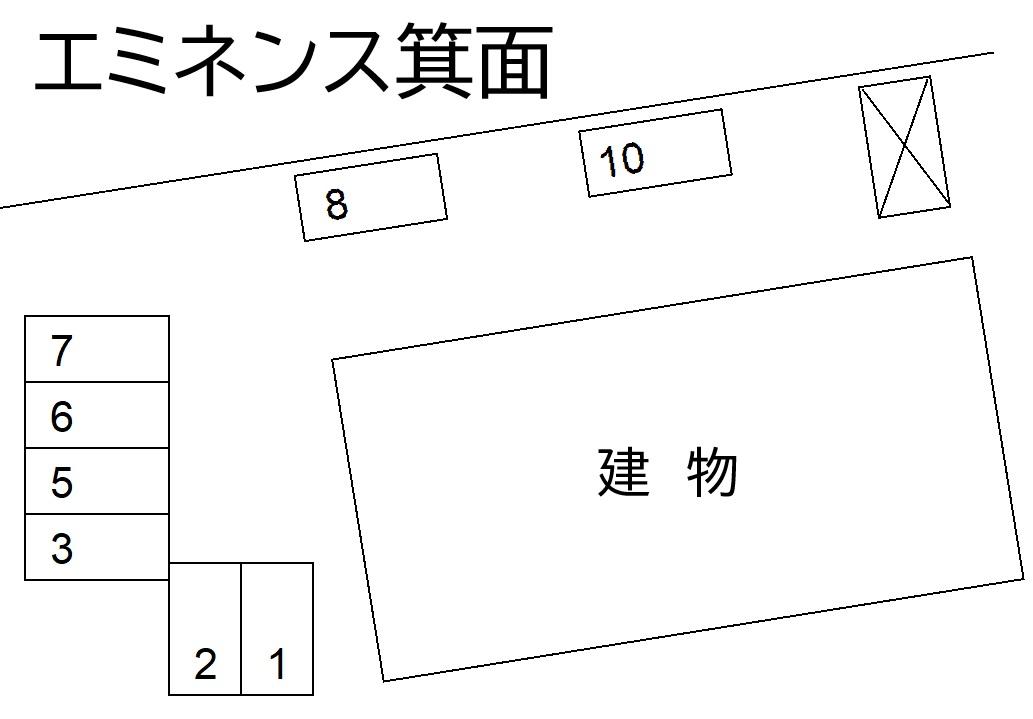 エミネンス箕面の駐車配置図