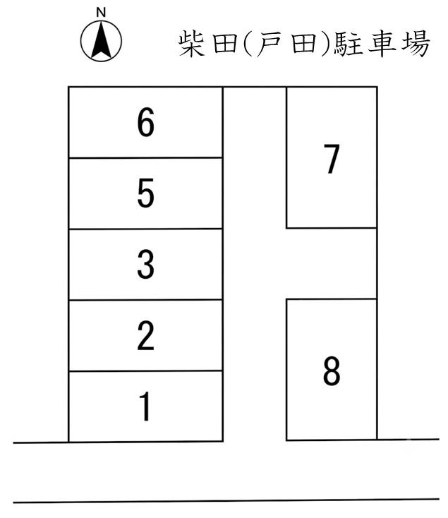 柴田(戸田)駐車場の駐車配置図