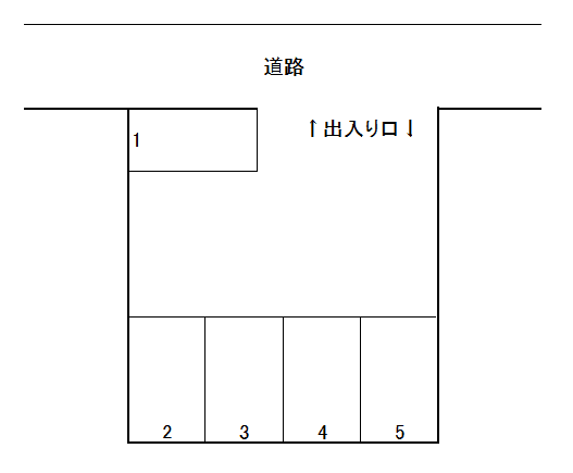 東野3丁目パーキングの駐車配置図