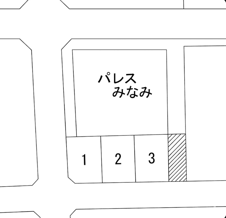 パレスみなみの駐車配置図
