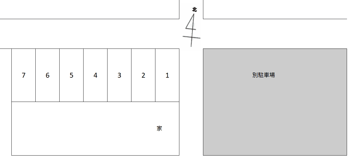 朝日2丁目駐車場の駐車配置図