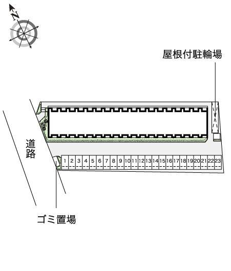 安城亀山(53572)の駐車配置図