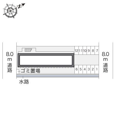 アドバンスドゥ(18044)の駐車配置図