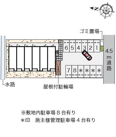 クレイノウィスタリア参番館(58135)の駐車配置図