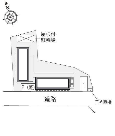 第６鈴木ビル(33819)の駐車配置図