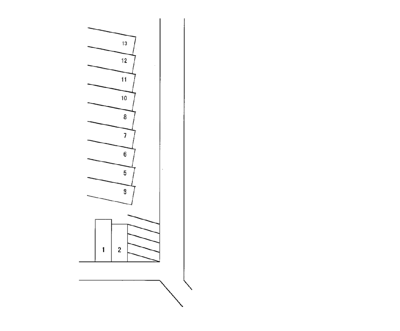 ＮＯ．１８３の駐車配置図