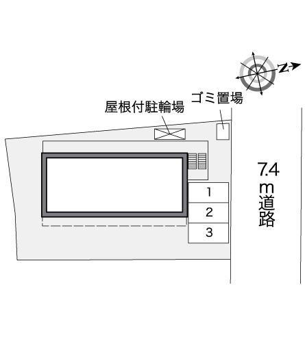 サニーハイツ(37640)の駐車配置図