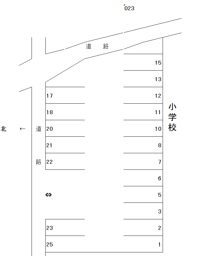岩倉－23の駐車配置図