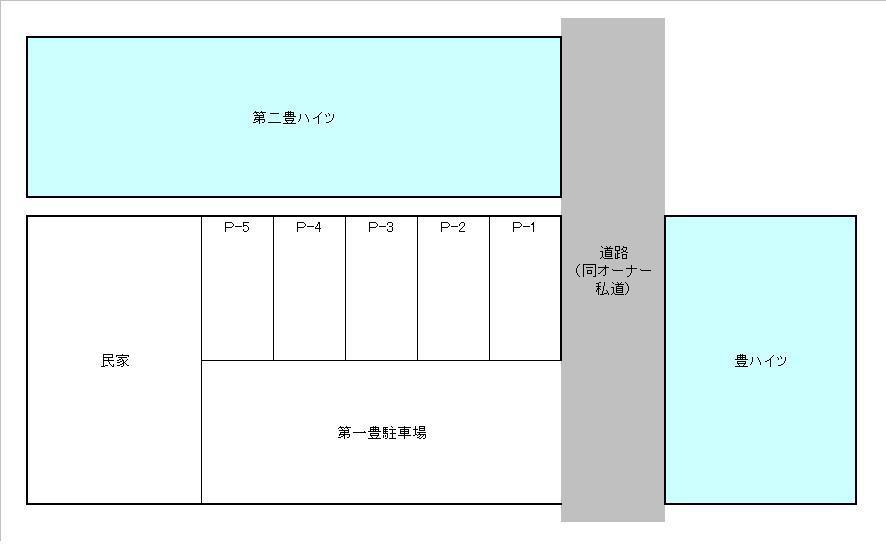 第一豊駐車場の駐車配置図