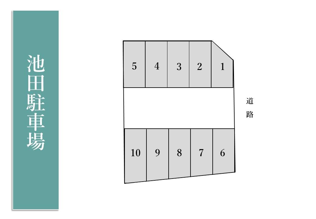 池田駐車場の駐車配置図