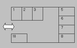 大門駐車場の駐車配置図